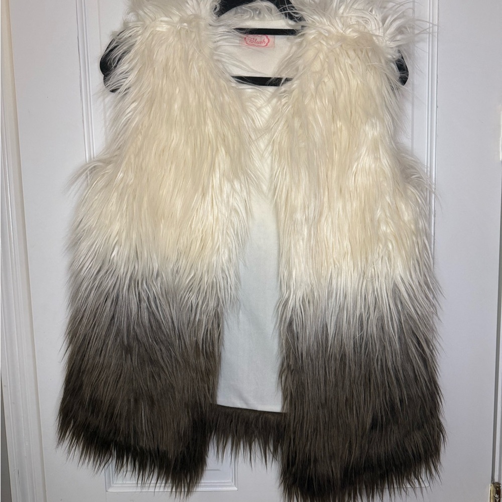 Blush Faux Fur Vest